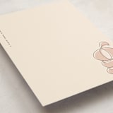 "Modish" - Personalized Stationery Cards in Blush by Ashley Rosenbaum - Detail