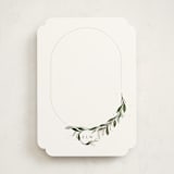 "Cameo" - Personalized Stationery Cards in Sage by Erin L. Wilson - Front