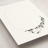 "Cameo" - Personalized Stationery Cards in Sage by Erin L. Wilson - Detail