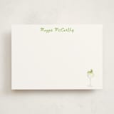 "Hugo Spritz" - Personalized Stationery Cards in Lime by Baumbirdy - Front