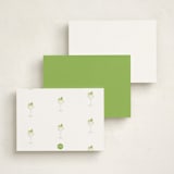 "Hugo Spritz" - Personalized Stationery Cards in Lime by Baumbirdy - Back of Card Options