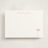 "Cosmopolitan" - Personalized Stationery Cards in Grapefruit by Baumbirdy - Front