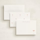 "Cosmopolitan" - Personalized Stationery Cards in Grapefruit by Baumbirdy - Assembled