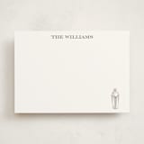 "Cocktail Shaker" - Personalized Stationery Cards in Coal by Baumbirdy - Front