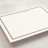 "Boulevard" - Personalized Stationery Cards in Burnt Orange by Megan Davis - Detail