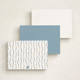 "Circus" - Personalized Stationery Cards in Sky by Pati Cascino - Back of Card Options
