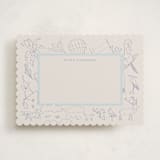 "My Fantastic World Suite" - Personalized Stationery Cards in Navy by Paloma Morand Monteil - Front