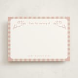 "Flying Bunny" - Personalized Stationery Cards in Petal by Zani van Zyl - Front