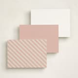 "Flying Bunny" - Personalized Stationery Cards in Petal by Zani van Zyl - Back of Card Options