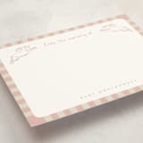 "Flying Bunny" - Personalized Stationery Cards in Petal by Zani van Zyl - Detail