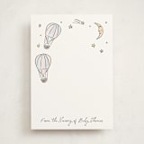 "Whimsical World" - Personalized Stationery Cards in Sky by Ashlee Townsend - Front