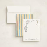 "Whimsical World" - Personalized Stationery Cards in Sky by Ashlee Townsend - Assembled