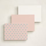 "Frosting" - Personalized Stationery Cards in Blush by Morgan Kendall - Back of Card Options