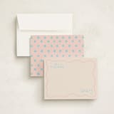 "Frosting" - Personalized Stationery Cards in Blush by Morgan Kendall - Assembled