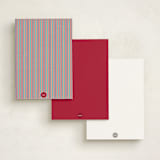 "Embroidery" - Personalized Stationery Cards in Berry by Heather Schertzer - Back of Card Options