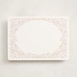 "botanical border" - Personalized Stationery Cards in Mulberry by Kamala Nahas - Front