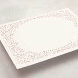 "botanical border" - Personalized Stationery Cards in Mulberry by Kamala Nahas - Detail