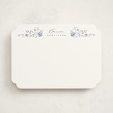 "Posies" - Personalized Stationery Cards in Marine by Susan Zinader - Front