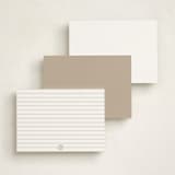 "Record" - Personalized Stationery Cards in Topaz by Alexandra Cohn - Back of Card Options