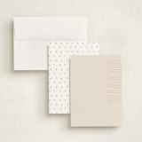 "Big Name" - Personalized Stationery Cards in Cream by Ilene Guy - Assembled