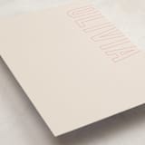 "Big Name" - Personalized Stationery Cards in Cream by Ilene Guy - Detail