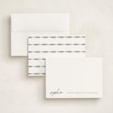"minimalist note" - Personalized Stationery Cards in Noir by Ana de Sousa - Assembled