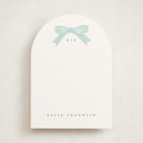 "Delicately" - Personalized Stationery Cards in Robins Egg by Paper Raven Co. - Front