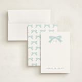 "Delicately" - Personalized Stationery Cards in Robins Egg by Paper Raven Co. - Assembled