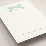 "Delicately" - Personalized Stationery Cards in Robins Egg by Paper Raven Co. - Detail
