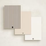 "Minimal Elegance" - Personalized Stationery Cards in Cream by Pixel and Hank - Back of Card Options