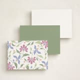 "Spring Day" - Personalized Stationery Cards in March by letterfix - Back of Card Options