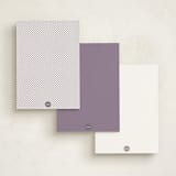 "Lavender Bouquet" - Personalized Stationery Cards in Lavender by Katie - Back of Card Options