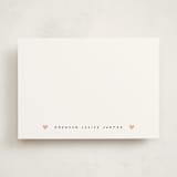 "Heart banner" - Personalized Stationery Cards in Rose by Stacey Meacham - Front