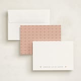 "Heart banner" - Personalized Stationery Cards in Rose by Stacey Meacham - Assembled