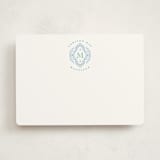 "Stamped" - Personalized Stationery Cards in Periwinkle by Jenna Holcomb - Front