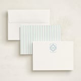 "Stamped" - Personalized Stationery Cards in Periwinkle by Jenna Holcomb - Assembled