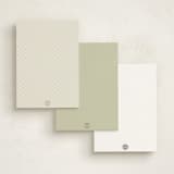 "friendliest flower" - Personalized Stationery Cards in Mint by Elizabeth Bishop - Back of Card Options