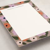 "Poppies" - Personalized Stationery Cards in Latte by Cass Loh - Detail