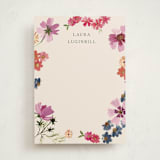 "Wildflowers" - Personalized Stationery Cards in Peony by Alethea and Ruth - Front