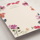 "Wildflowers" - Personalized Stationery Cards in Peony by Alethea and Ruth - Detail