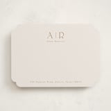 "Minimal Flair" - Personalized Stationery Cards in Rust by Tamara Hilje - Front