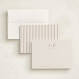 "Minimal Flair" - Personalized Stationery Cards in Rust by Tamara Hilje - Assembled