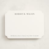 "Resume" - Personalized Stationery Cards in Charcoal by Megan Davis - Front