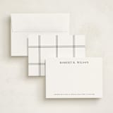 "Resume" - Personalized Stationery Cards in Charcoal by Megan Davis - Assembled