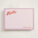 "Curves" - Personalized Stationery Cards in Lilac by Morgan Kendall - Front
