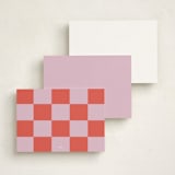 "Curves" - Personalized Stationery Cards in Lilac by Morgan Kendall - Back of Card Options