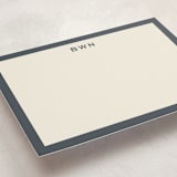 "Tailor" - Personalized Stationery Cards in Slate by Megan Davis - Detail