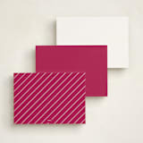 "the gentleman" - Personalized Stationery Cards in Fuchsia Rose by The Social Type - Back of Card Options