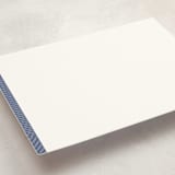"Herringbone" - Personalized Stationery Cards in Navy by Seth Caskey - Detail
