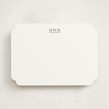 "Ascot" - Personalized Stationery Cards in Cadet Blue by Megan Davis - Front